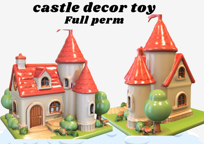 (AL) castle decor toy