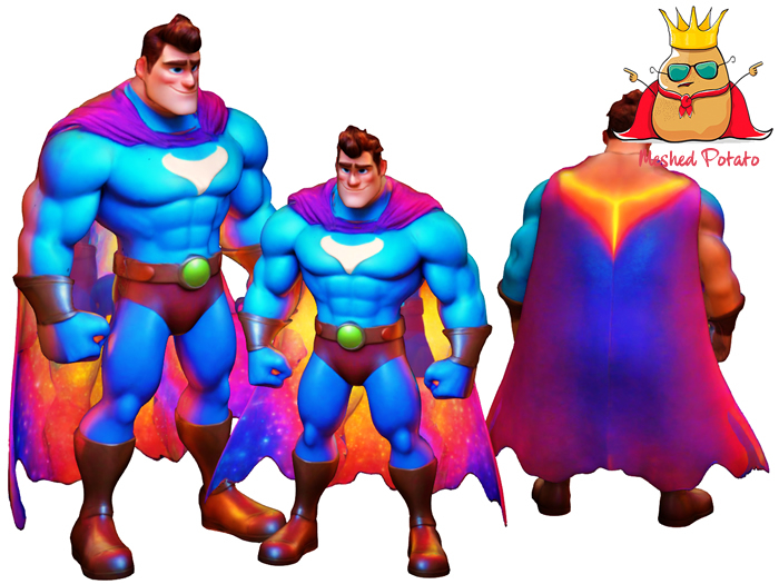 Meshed Potato Hero Full Perm