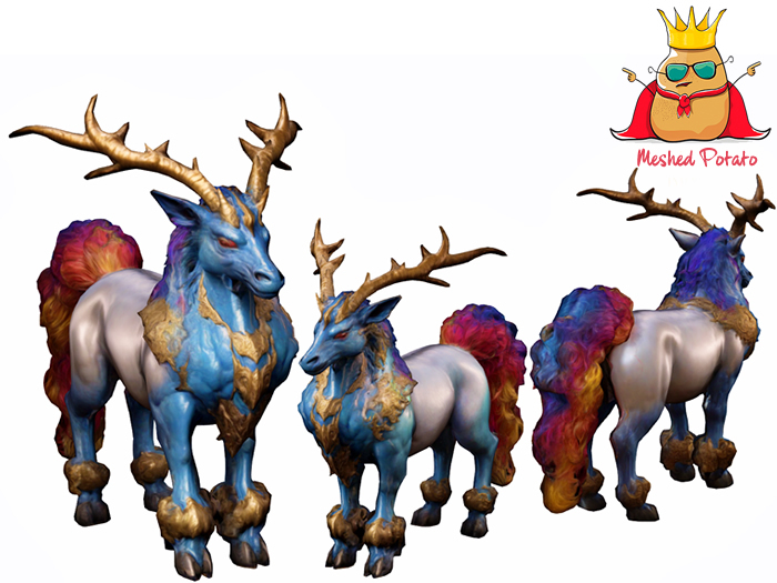Meshed Potato Celestial Stag Full Perm