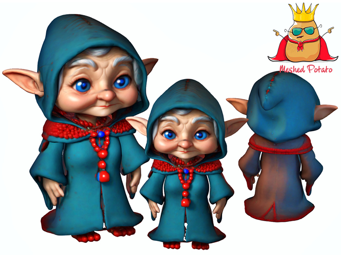 Meshed Potato Elf Grandma Full Perm