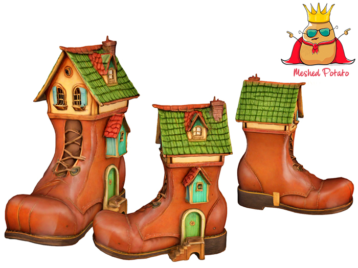 Meshed Potato Fairy Boot House Full Perm