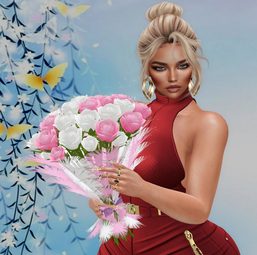 Emy Desing Bouquet with roses  Hello Baby (p)