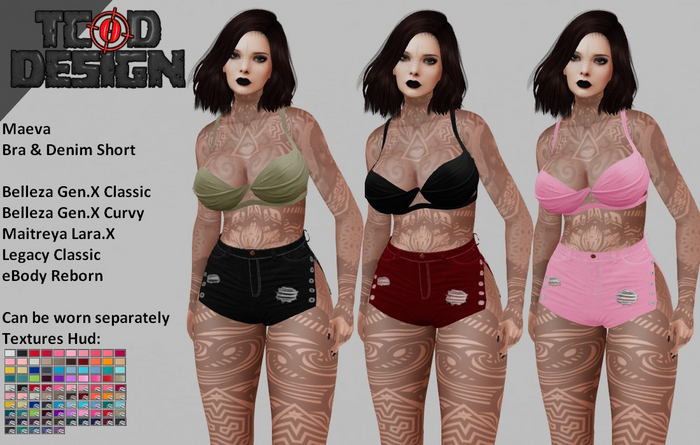 Bra & Denim Short ~ Maeva