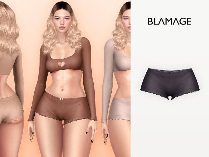 Blamage - Tate Shorts - Soot