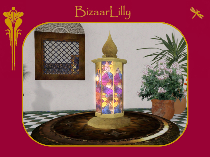 Kurtzal Lantern ~ Gold & Mix Colour