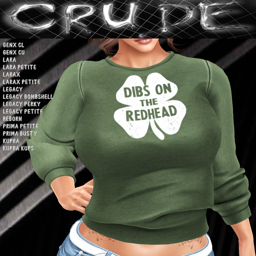 Dibs on the Redhead Women's Sweatshirt (WSL WP)  <Wear Me>