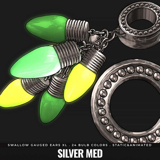 [BL] Noelle plugs XL // silver med