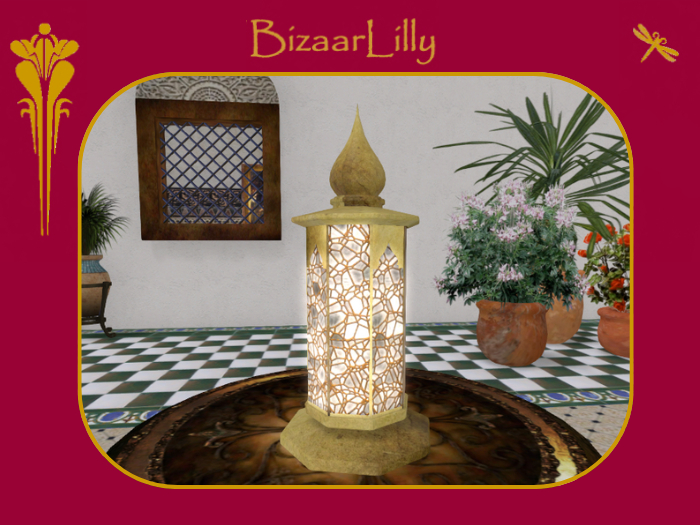 Kurtzal Lantern ~ Gold & Ivory