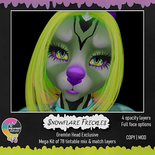 . MalCo . Snowflare Freckles - Gremlin