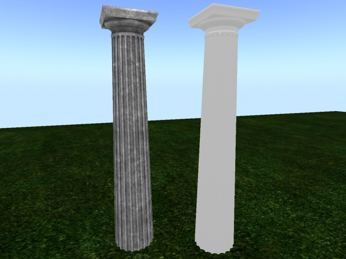 Doric style Columns - MESH - FULL PERM