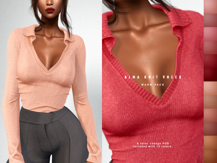 ISON - alma knit vneck - warm