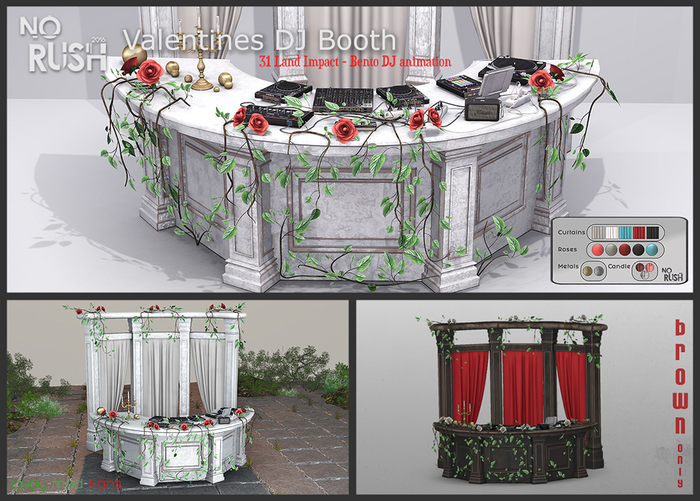 [NORUSH] Valentines DJ Booth BROWN -unpack-