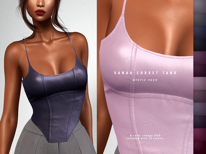 ISON - sanaa corset tank - mystic