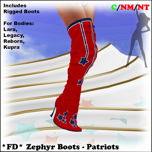 *FD* Zephyr Boots [Boxed] Patriots
