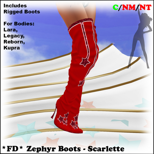 *FD* Zephyr Boots [Boxed] Scarlette