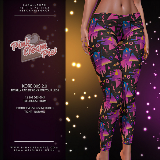 Kore Leggings 2.0 [80s Pack] - Maitreya Lara + LaraX • Petite + PetiteX • Legacy • Reborn Pants