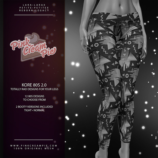 Kore Leggings 2.0 [80s Pack DEMO] - Maitreya Lara + LaraX • Petite + PetiteX • Legacy • Reborn Pants