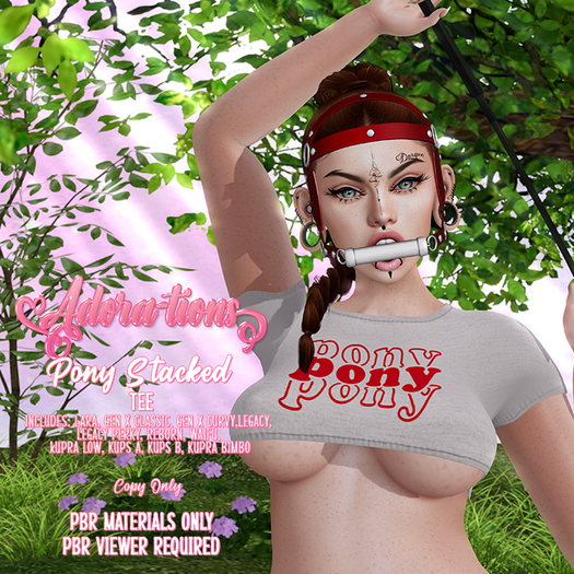Adora-tions - Pony Stacked Tee