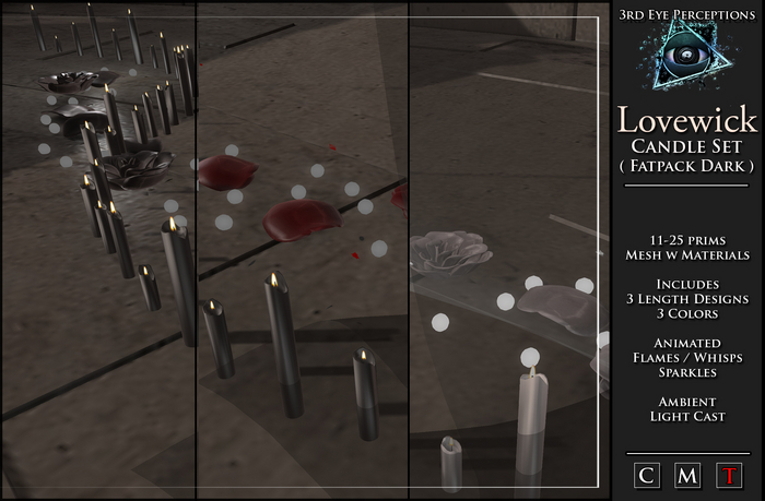 Lovewick Candles ( FATPACK Gothic )
