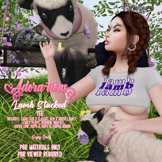 Adora-tions - Lamb Stacked Tee