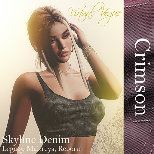 VirtualVogue - Skyline Denim (Crimson)