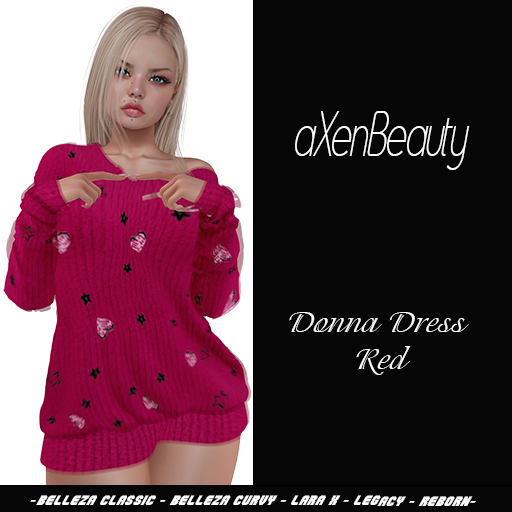 aX: Donna Dress  Red