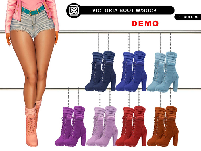 Addams - Victoria Boot with Sock #DEMO