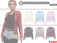 Addams - Victoria Leather Moto Jacket #DEMO