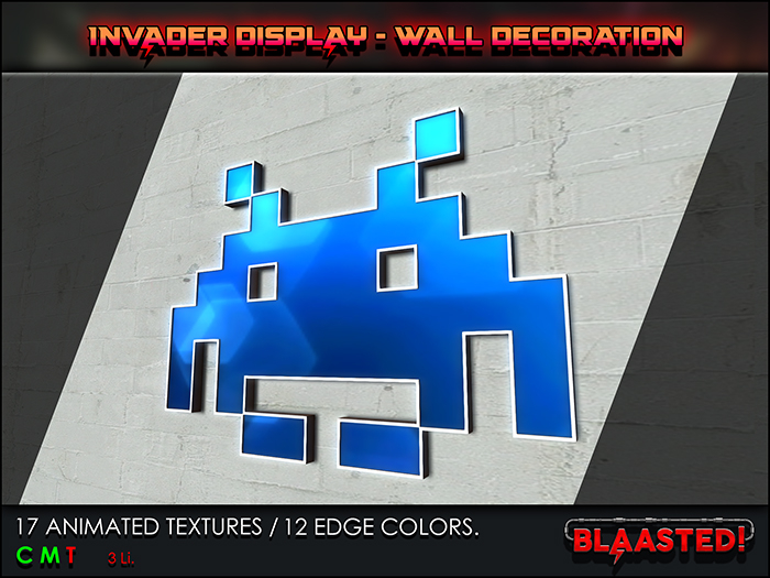 BLAASTED! - Invader Display - Wall Decoration