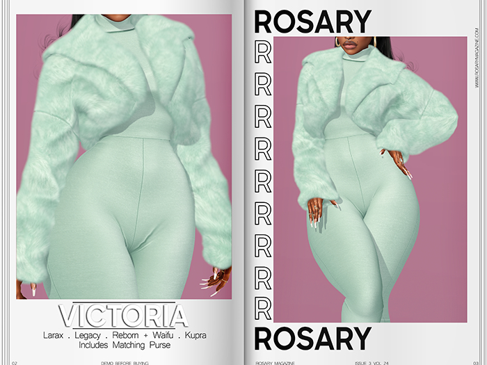 Rosary. Victoria . Coat Blue