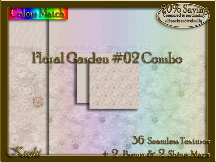 Floral Garden #02 COMBO Texture Bundle