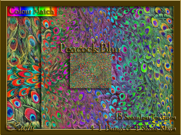 Peacock Blur Texture Pack