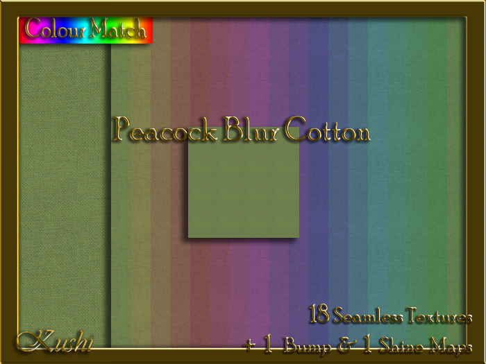 Peacock Blur COTTON Texture Pack