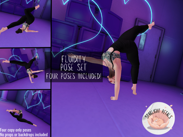 {Starlight Petals} Fluidity Pose Set 