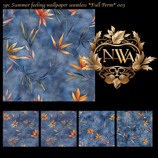 5pc PBR Summer feeling wallpaper seamless *Full Perm* 003
