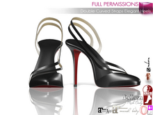 Full Perm Double Curved Straps Elegant High Heels Shoes Maitreya 5.3 LaraX Mid Slink Mid Belleza Mid Ebody Reborn Legacy
