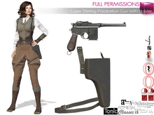 Full Perm Luger Sterling Mauser Parabellum Gun Pistol With Holster Maitreya 5.3 LaraX Ebody Reborn Legacy Belleza Slink