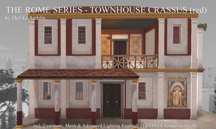 The Rome Series - Townhouse Crassus Red c,m