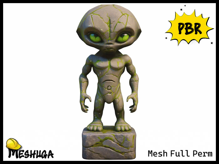 Meshuga PBR Arcane Visitor Stone Statue FULL PERM MESH