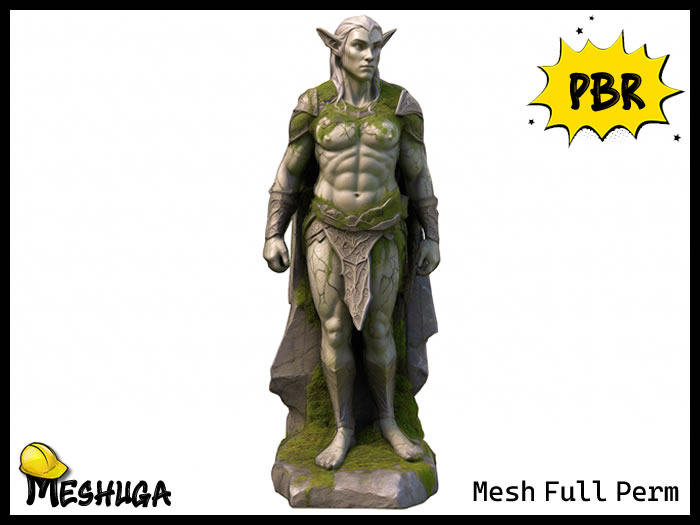 Meshuga PBR Arcane Warden Stone Statue FULL PERM MESH