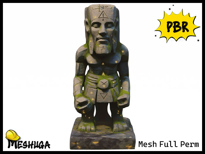 Meshuga PBR Arcane Watcher Stone Statue FULL PERM MESH