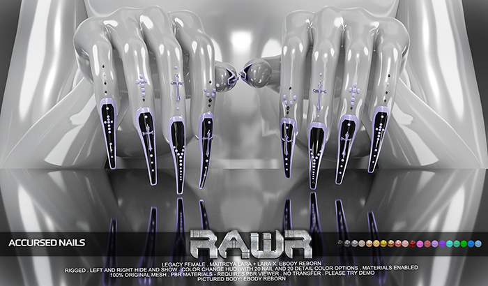 RAWR! Accursed Nails (add me)