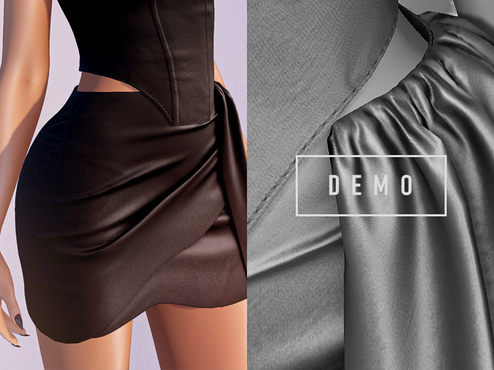 ISON - elyse wrap side skirt - demo