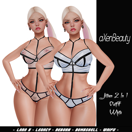 aX: Jillian 2 In 1 Outfit White