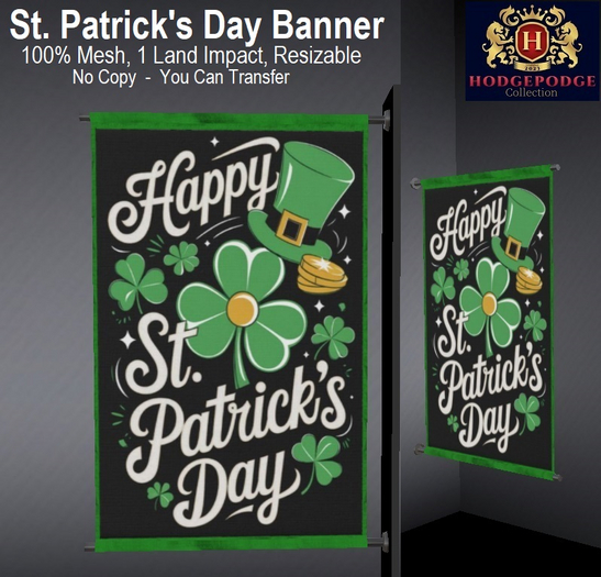 Saint Patrick's Day Banner (Style B)