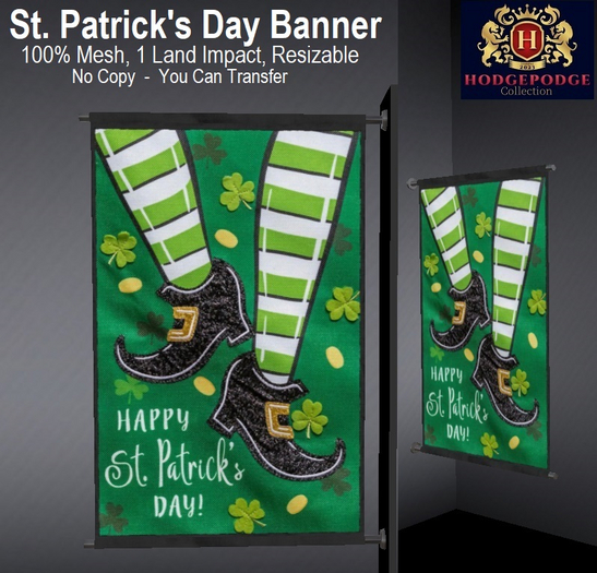 Saint Patrick's Day Banner (Style D)