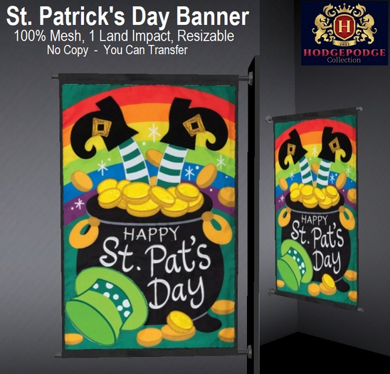 Saint Patrick's Day Banner (Style E)