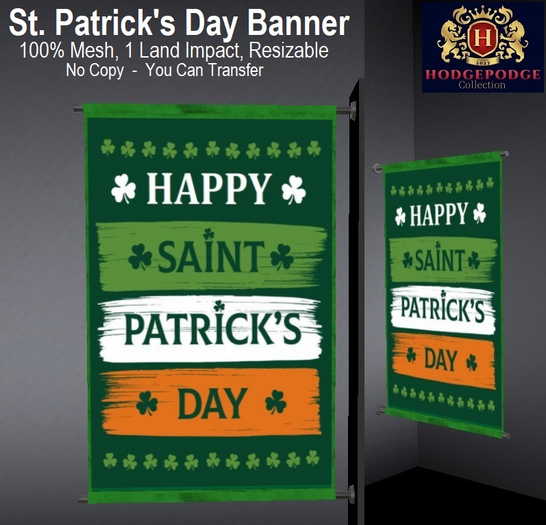Saint Patrick's Day Banner (Style G)