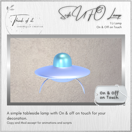 {ToI} Scifi UFO Table Lamp