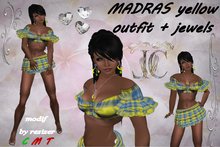 MADRAS yellow outfit + jewels